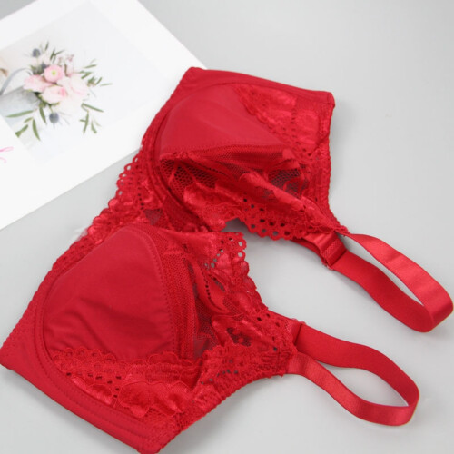 Γυναικείο Σουτιέν Full Cup Plus Size, Ολόσωμο, Χωρίς Ενίσχυση, Δαντελένιο, Mesh Bralette, Χωρίς 2