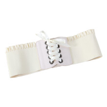 Cinto espartilho HEVIRGO para mulheres, com cadarço, elástico, largo, ideal para vestidos, fantasia de pirata para o Halloween e acessório para o