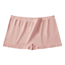 Calcinha Boxer Feminina Sem Costura em Nylon Elástico, Invisível, Cintura Alta, Rosa, Tamanhos P-3XG