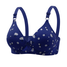 Sutiã feminino de cor sólida com aro, ideal para uso diário, tamanhos P a 2GG.