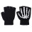 Γάντια Unisex Skeleton Γάντια με φωσφοριζέ σκελετό Γάντια χωρίς δάχτυλα που λάμπουν στο 3