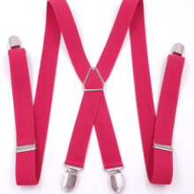 Suspensórios masculinos disponíveis em várias cores. Suspensórios masculinos com comprimento ajustável, feitos com materiais ecológicos. Cor:
