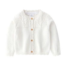 Mädchen Strickjacke, einfarbig, niedliches Strickoberteil vorne, weich und bequem, Frühlings- und Herbstjacke mit Knöpfen für Kinder von 3-24