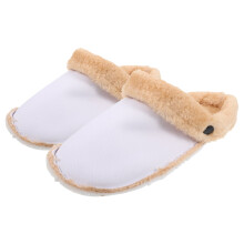 1 paire de surchaussures amovibles et chaudes en polaire pour sabots, pointures 39/40, blanches