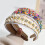 Cerchietto per capelli da donna con strass, elastico largo 7