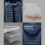 Damen-Steppjacke mit Kapuze, Marineblau, Größe M 7