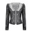 Blazer da donna con paillettes, maniche lunghe, taglio corto 2