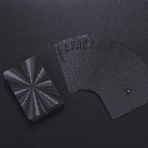 Black Gold Luxury Plastic Playing Cards 52-Pack 2