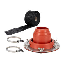 MAGIDEAL Ventilación de tubo caliente para tienda de campaña tipo campana, tienda de campaña tipo yurta de viaje, color naranja