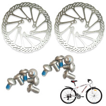 160mm nerezový kotouč pro kotoučovou brzdu na kolo (2 ks, 12 šroubů), kompatibilní s většinou kol, silničních/horských/BMX