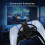 For PS5 Wireless Racing Controller  Steering Wheel Directional Joystick Gamepad for Racing Games Black 6
