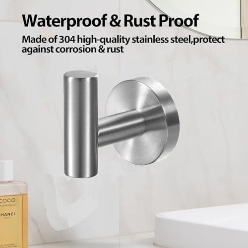 Svarta väggkrokar i matt rostfritt stål, 4-pack 2