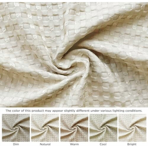 Waffle Weave Bed Skirt 14" Drop Cal King 1