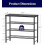 Sapateira preta, resistente e à prova de ferrugem, 75 x 29 x 63 cm (29,5 x 11,4 x 24,8 polegadas) 2
