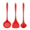 Silicone Kitchen Utensil Set Red 6-Piece 3