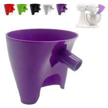 Entonnoir à farine pour robot KitchenAid, accessoire anti-éclaboussures sans dégâts, compatible avec tête inclinable 4,5–5 L (KSM150), lavable