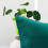 Kuddfodral i sammet för soffa, 45x45 cm, blågrönt, 2-pack 2