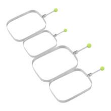 Ensemble de 4 ustensiles de cuisine en acier inoxydable pour la friture créative, la préparation de sandwichs et la pâtisserie maison