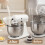 Funil para farinha para batedeira KitchenAid, branco, 1 peça 2