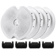 Filtro de água para gatos, ideal para bebedouros, com capacidade de 2 litros (67 oz) e filtro de carvão ativado com esponjas pré-filtro.