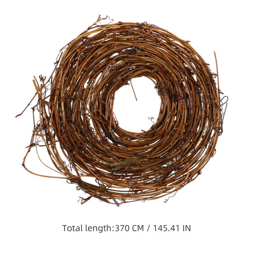 1 rolo de guirlanda de galhos de videira naturais, ideal para artesanato natalino e confecção de coroas (145,67 x 0,59 x 0,39 polegadas) 1