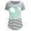 Μπλούζες θηλασμού για γυναίκες, καλοκαιρινές, κοντομάνικες, διπλής στρώσης, 2