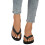 Damesko Casual Flip Flop Sandaler, Rund Tå Sort, 38 5