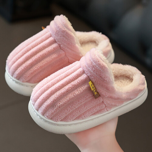 Pantofole per bambini, Pantofole invernali alla moda e versatili per bambini, con texture verticale, calde e comode, non per interni, Pantofole per 1