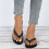 Damesko Casual Flip Flop Sandaler, Rund Tå Sort, 38 2