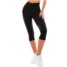 Women's Solid Color Yoga Pants Elastic Waistband Capri Sports Tight Leggings Milk Silk Fleece Workout Athletic S-2XL Multiple Colors Available