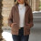 Women's solid color fleece hooded cardigan jacket 5
