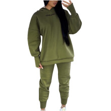 Conjuntos femininos de duas peças combinando, com blusa de moletom de gola redonda, blusa de manga comprida lisa e calça pantalona, para relaxar em