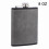 Edelstahl-Flachmann, braunes Leder, 177 ml 8
