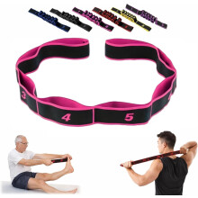 Fitnessweerstandsband met 8 lussen en nummering