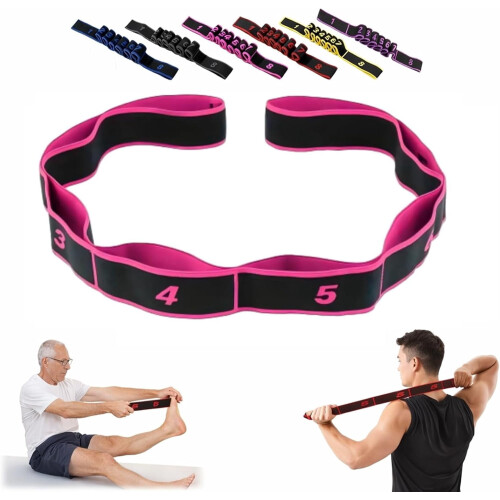 Fitnessmotståndsband 8-öglor numrerade