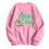 Weihnachtspullover für Damen, Rundhalsausschnitt, Langarm, lässige Oberteile, leichte Pullover, Herbstpullover, Rosa, Größe M 4