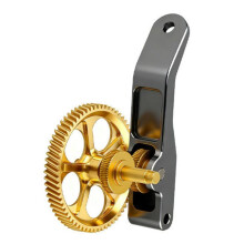 For A1 A1 Extruder Gear Hardened Steel+Brass Gear DLC -Coated Feed Wheel Kit for A1