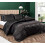 Housse de couette en satin rose poudré, taille Queen 1