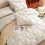 Queen Beige Comforter Set 7-Piece Pintuck 4