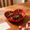 Rote herzförmige Dessertteller, 2er-Set 4