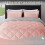 Queen Comforter Set Pink Grey 3-Piece 88x92 inch 2