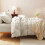 Queen Beige Comforter Set 7-Piece Pintuck 8
