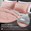 Queen Comforter Set Pink Grey 3-Piece 88x92 inch 3
