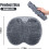 Tapete de silicone para massagem no chuveiro com ventosas, 30 x 25 cm (11,8 x 9,85 polegadas). 4