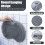 Tapete de silicone para massagem no chuveiro com ventosas, 30 x 25 cm (11,8 x 9,85 polegadas). 3