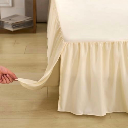 Φούστα κρεβατιού Queen Size με βολάν και σχισμένες γωνίες, Φούστες κρεβατιού Queen Size 16 2