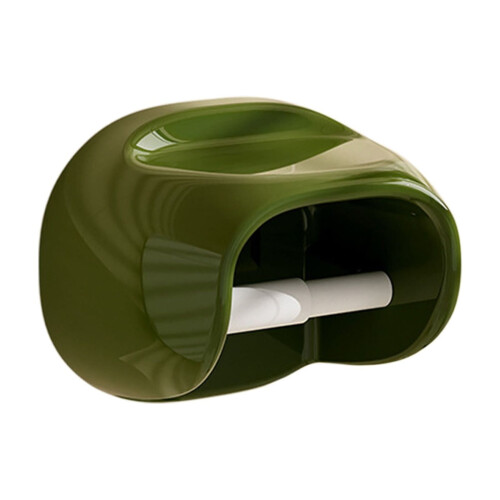 Wandgemonteerde toiletpapierhouder, plastic opbergdoos 1