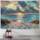 Tapeçaria de parede com estampa de praia oceânica, 40x30 polegadas (101,6 x 76,2 cm). 1