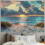Tapeçaria de parede com estampa de praia oceânica, 40x30 polegadas (101,6 x 76,2 cm). 2