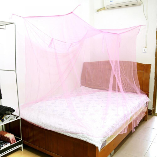 4 Corner Post Bed Canopy Mosquito Net Netting Full/Queen Small King Size 1